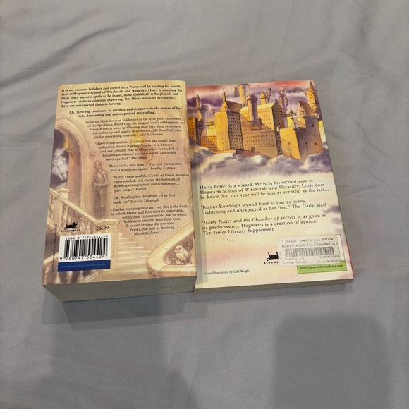 Harry Potter UK Bloomsbury Lot Of 5 Books Chamber Azkaban Goblet Prince - Picture 3 of 8